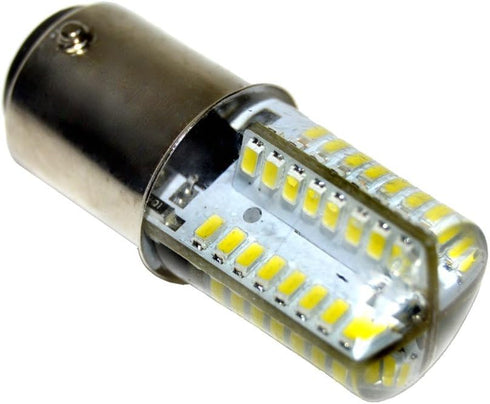 HQRP 110V LED Light Bulb Cool White, Compatible with Singer Sewing Machines 201, 221, 301, 401, and More