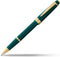 Cross Bailey Light Refillable Rollerball Pen - Medium Point, Black Ink, Presented in Gift Box (Polished Green)