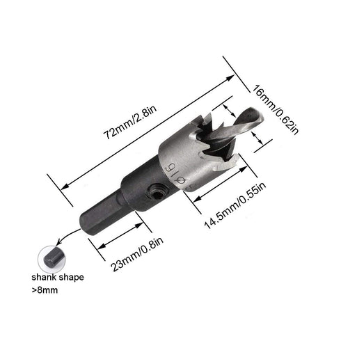 Togu DB-02 High Speed Steel Drill Bit, 5/8" (16mm)