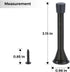 Ravinte Door Stoppers, 18 Pack Black Spring Door Stops with Rubber Bumper for Bottom of Door