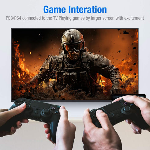 30FT, 18Gbps 2.0 (4K 60Hz 4K 3D 2.2 PS4/3 TV/HDTV/PS5/Blu-ray Highwings Long HDMI Cable High Speed Braided