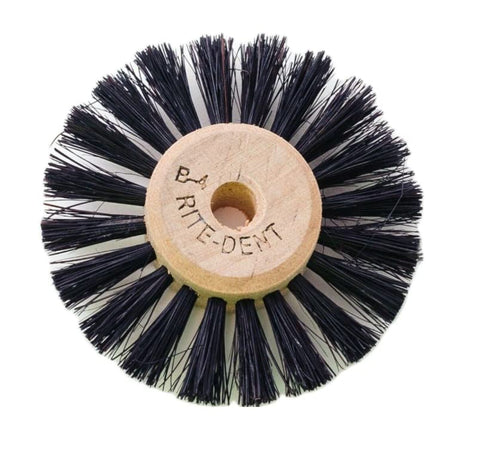 Generic B4 1 12 Pack Lathe Round Bristles Brush Size Wood Center Row of Bristles Brushes Per - Dental Lab
