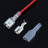 6.3mm Quick Female Spade Wire 18 Awg Splice Connectors Speaker Crimp Terminal Insulation Sleeve Kit