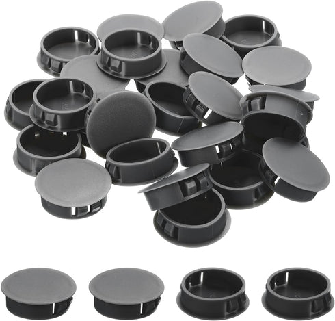 MECCANIXITY 48Pcs Plastic Hole Plugs, 1 7/16" x 7/16"(DxH) Hole Cover Tubing