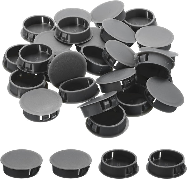 MECCANIXITY 48Pcs Plastic Hole Plugs, 1 7/16" x 7/16"(DxH) Hole Cover Tubing