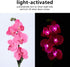 Yosoo Garden Solar Lights Waterproof Moth Orchid Shape Solar Garden Lights Light-Activated LED Pathway Light for Lawn Garden Courtyard by Yosoo