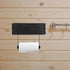 PRETYZOOM Wall-Mounted Stainless Steel Toilet Paper and Wipes Holder with Phone Shelf Bathroom Tissue Box Storage Rack