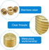 8 Pack 1/4 Inch NPT Male Brass Hex Counter Sunk Pipe Plug Kit for Water, Gas, Oil, Internal Hex Socket