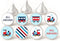 All Aboard Train Labels for Hershey Kisses Chocolates - Locomotive Candy Sticker