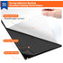 MAGZO 20Pcs Adhesive Foam Padding 1/16 in Thick X 4 in X 4 in, Black Anti Vibration Pads