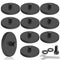 DIYMAG 10Pcs Rubber Coated Anti-Scratch Mounting Magnets, 30LBS Strong Neodymium Magnet Base with M5 Threaded Studs and