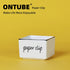 ONTUBE Farmhouse Paper Clip Holders Dispenser Organizer for Desk 3-Inch White by ONTUBE
