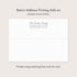 5.5x4.25 White Floral Sympathy Thank You Cards, Funeral Thank You Cards, Personalized Bereavement Memorial Notes