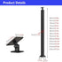 PAUANI 270 Stairs Handrail - Metal Stair Railing, Adjustable Flat Brackets Spindle Post, Safety Steps Support Grab