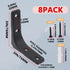 Joyangy 8pcs 3 Inch 90 L Brackets, Heavy Duty Wall Mount Black L Corner Brackets Braces for Wood, Shelves, Cabinets