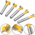 5 Set, 1/4" Set 5/16", 3/8", 1/2", 7/16", 5/8" Wolfride Pcs T-Slot Router Bit Shank Keyhole Router Bits T-Track