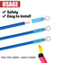 Hilitchi 50Pcs Insulated Nylon Heat Shrink Ring Terminals Electrical Wire Crimp Connector (10, 16-14AWG)