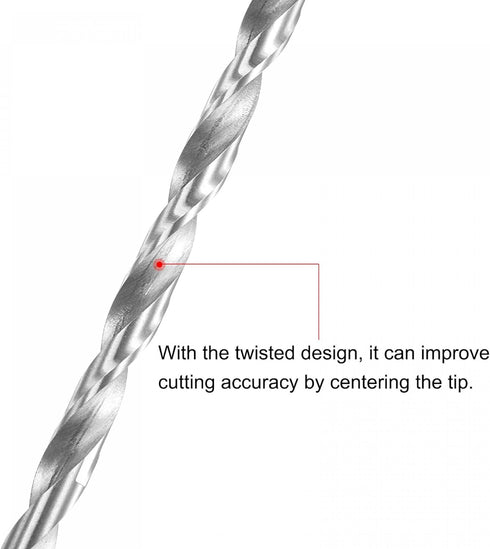 uxcell Extra Long Twist Drill Bits, HSS 5.5mm Diameter, 300mm Length for Metal, Woodwork, Plastic, Aluminum Alloy (2