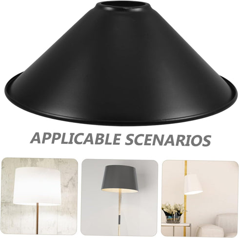 8.66"W 3.35"H Bulb Industrial Vintage Iron Chandelier Shade x Retro Guard Replacement Lamp Cover for Pendant Light