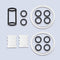 Soft Serve Ice Cream Machine Parts, 15-Piece Replacement Kit with Gaskets &