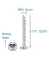 100pcs Plastic Self Drilling Drywall Anchors with Screws Assortment Kit, 50pcs Screws/50pcs Anchors Included