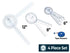 EMI Goniometer Physical Therapy 4 Piece Set EGM-429TM - 12", 8", 6", and Tape Measure