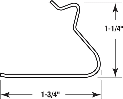 Prime-Line MP5528 Window Screen Tension Springs with Steel Wire, 1-3/4 In. x 1-1/4 In. (25 Pack)