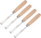 uxcell Wood Chisels Carving Knife, 10mm Chrome Plated Carbon Steel Flat Tip, 165mm Length, 4pcs