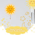 Aurelema Sun Night Light Wall Lamp Sleeping Nursery Lighting Cute Floating Battery Operated Hanging Lamp for Baby Boys