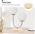 ABOOFAN Wooden Table Lamp Stand, Natural Wood Base Bedside Lamp, Round Solid Lamp Base for Repair