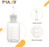 ULAB 12pcs Vol.125ml/4.2oz Drop Dispensing Bottles - LDPE Material, Laboratory Drip Bottle, Watercolor Pigment Bottle
