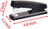 Desktop Staples, 4.8 Inch Labor Saving Black Stapler for 20 Sheets Capacity with 500 Pcs No.12 Staples