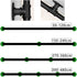ALDEPO 30-600Cm Non-Slip,500Cm 50cm Grab Bars Stair Railing Handrail - Wrought Iron Non-Slip Armrest, Rustic Black