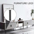 HJYCLFAZU Pack 4 10 cm) SpeeSy of Furniture feet, Adjustable Table Legs, Metal Cabinet Base feet for TV Cabinet, Bed