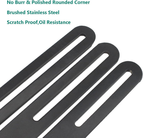 4 Table-10.83x0.94x0.12'' PCS Flat Straight Brace Brackets Mending Plates Repair Fixing Bracket with Slot, ULIFESTAR
