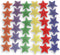 Star Cutouts Bulletin Board Accents, 36 Pieces, Red, Blue, Yellow, Green, Purple, Orange, 6 x 6 Inches