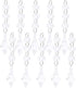 DIY Chandelier, Adjustable Acrylic Beaded Crystal Pendant Hanging Lamp with Transparent Finials,