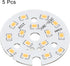 5W 120lm 3000-3200K 40mm 15-17VDC Bulb 5Pcs MECCANIXITY COB LED Light Chip Bead Energy Saving for Spotlight Floodlight