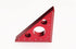 Aluminium Alloy Triangle Ruler, 45 Degree Carpentry Squares, Inch Metric Measuring Tools for Woodworking (Small)