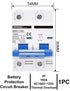 DIHOOL 100 Amp Circuit Breaker DIN Rail Mount 2 Pole AC 110V Low Voltage Disconnect Switch