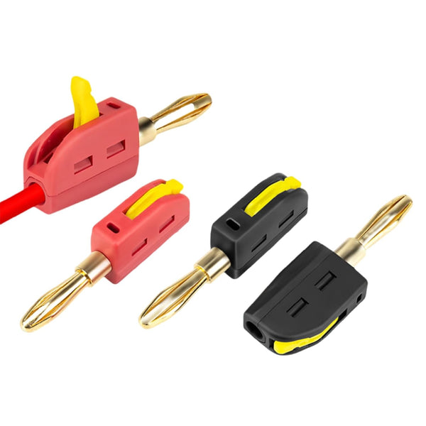 Obotsnoi 32A 4mm Quick Connection Banana Plug for High Current Applications with Antioxidation Materials Optimally