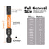 toolant 20pcs Impact Hex Head Allen Wrench Drill Bit Set, 1/4” Hex-Shank S2 Steel with Storage Box