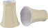 Aspen Creative 30012-2A, Bell Clip-On Chandelier Lamp Shade, Butter Crme, 2-1/2" Top x 4"