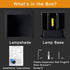 100-277V 3000K 2 6W LANFU LED Aluminum Waterproof Outdoor Wall Sconce, Outdoor Cube Square Wall Light Warm Light LEDs