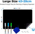 Magnetic Dry Erase Board Sheet 17x11" for Fridge, Small Refrigerator Magnet Whiteboard, 3 Chalk Markers & Eraser
