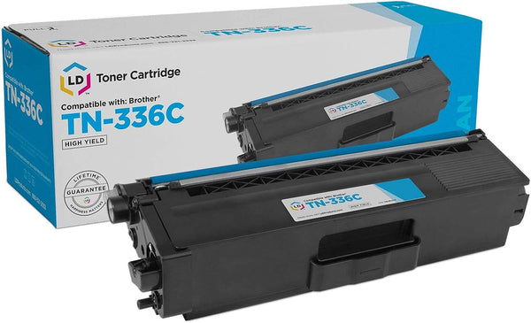 LD Products Compatible Toner Cartridge Replacement for Brother TN336C High Yield (Cyan) with HL-L8250CDN HL-L8350CDW