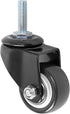 GXYY 1.5 Inch Swivel Caster Wheels PU, 360 Degree Threaded Stem, 330lb Capacity, Pack of 4
