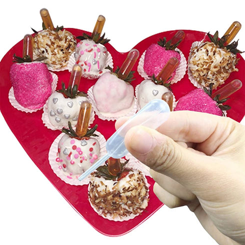 4ml Dessert Pipettes 80PCS Plastic Squeeze Transfer Pipettes, Liquid Injector for Cupcake Strawberries