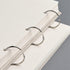 Refillable Loose Leaf Sketchbook, Spiral Sketchbook, Linen Hardcover, 120 Pages, 160GSM (L)