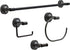 Franklin Brass VOI35-MB Voisin Double Towel Hook, Bath Hardware Accessory in Matte Black